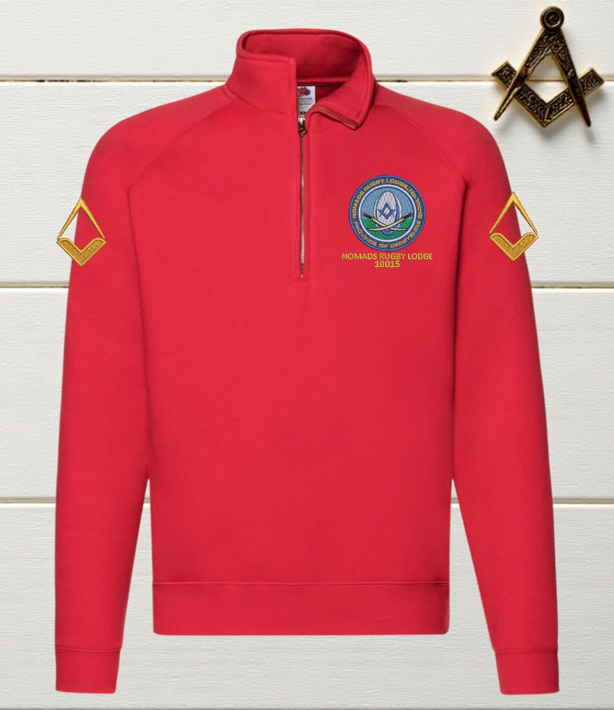 Nomads SSE17 Fruit of the Loom Zip Neck Sweatshirt